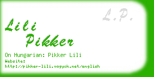 lili pikker business card